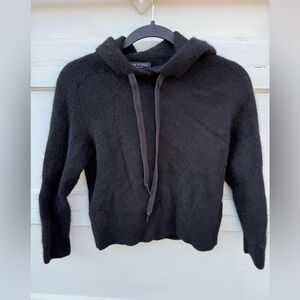 rag & bone Black Hooded Sweater cozy soft